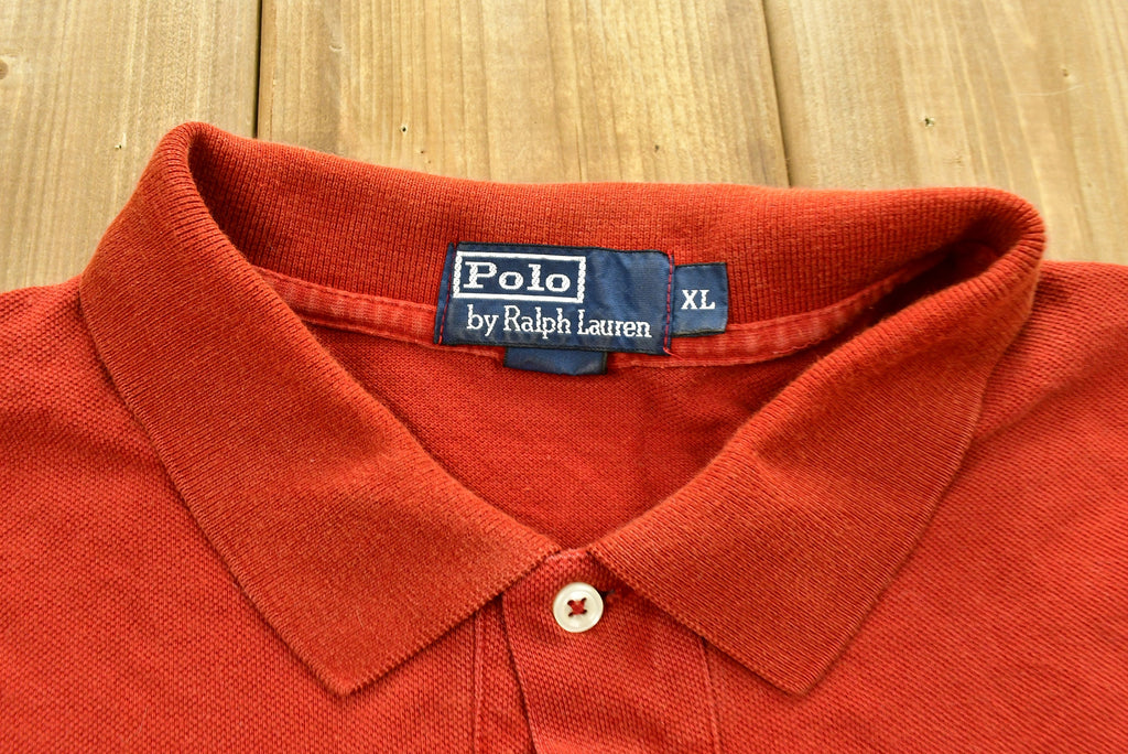 Vintage 1990s Polo Ralph Lauren Small Pony Collared T-Shirt , 90s , Streetwear , Vintage Golf Shirt , Brand and Logo