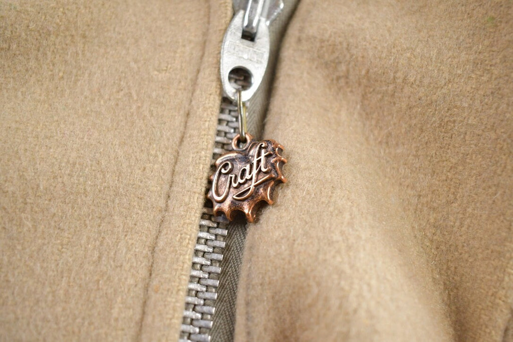 Vintage 1970s Craft Sportswear 100% Wool Toggle Button Up Fur Lined Jacket Made In Canada