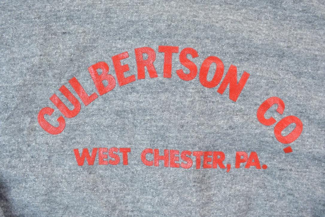Vintage 1970s Culbertson Co West Chester Philadelphia Graphic Hoodie