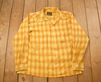 Vintage 1990s Sears Plaid Button Up Shirt
