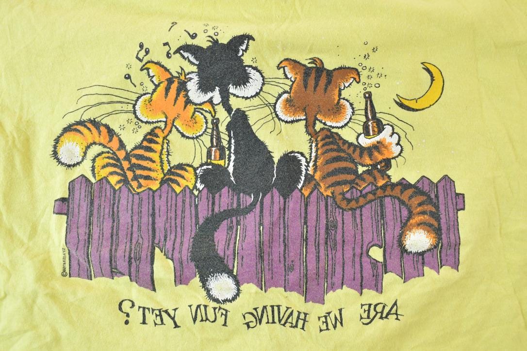 Vintage 1990s Myrtle Beach Alley Cats Souvenir T-Shirt