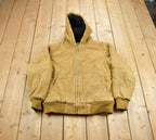 Vintage 1990s Hooded Cabelas Embroidered Outdoor Gear Workwear Jacket