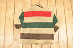 Vintage 1990s Tasha Polizzi Cheetah Cuff Fleece Outdoorsman Sweater Women's S