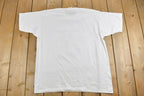 Vintage 1990s Hummingbird Floral Theme Graphic T-Shirt
