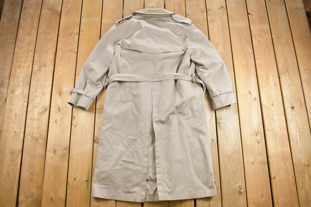Vintage 1980s STafford Full Length Trench Coat