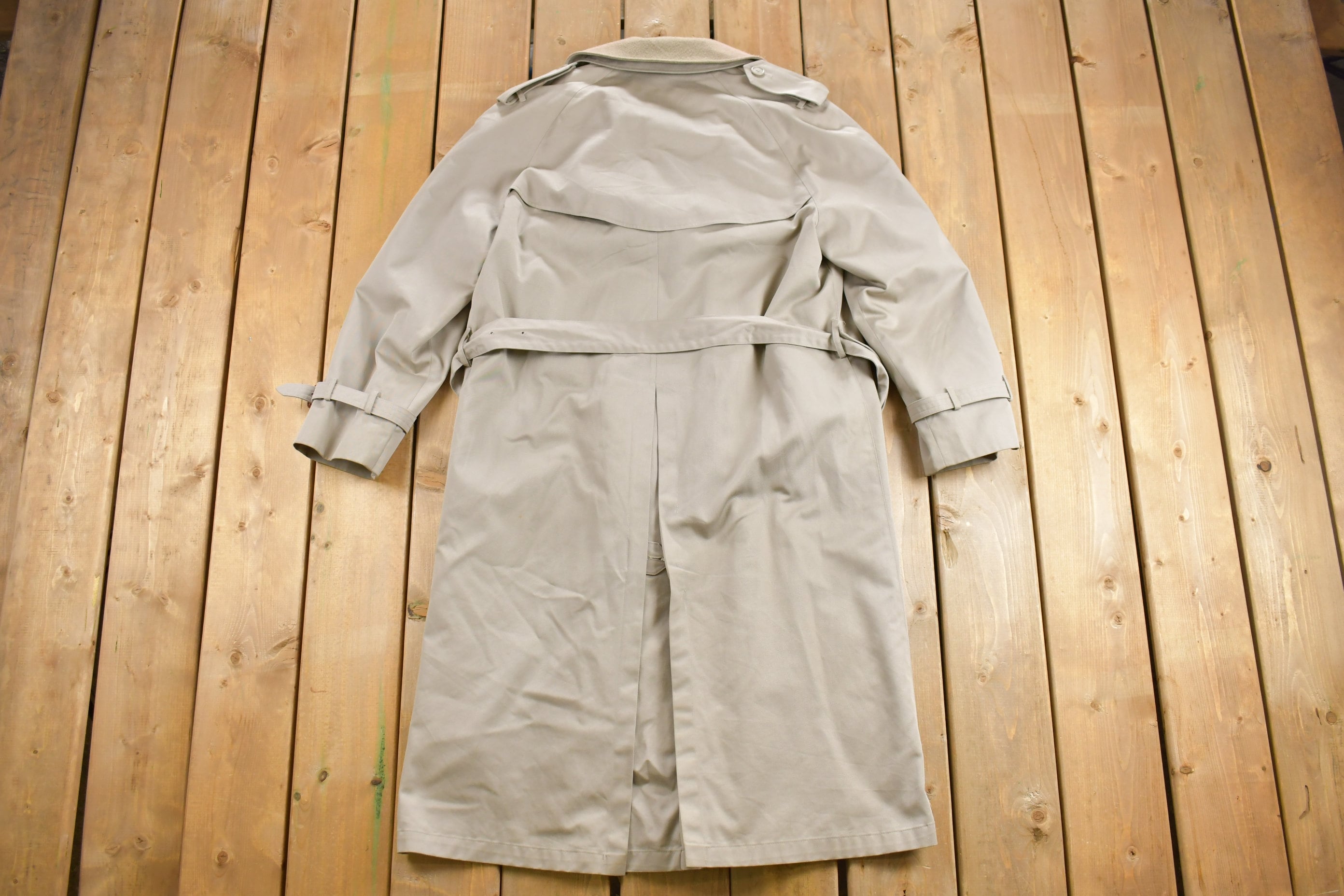 Vintage 1980s STafford Full Length Trench Coat