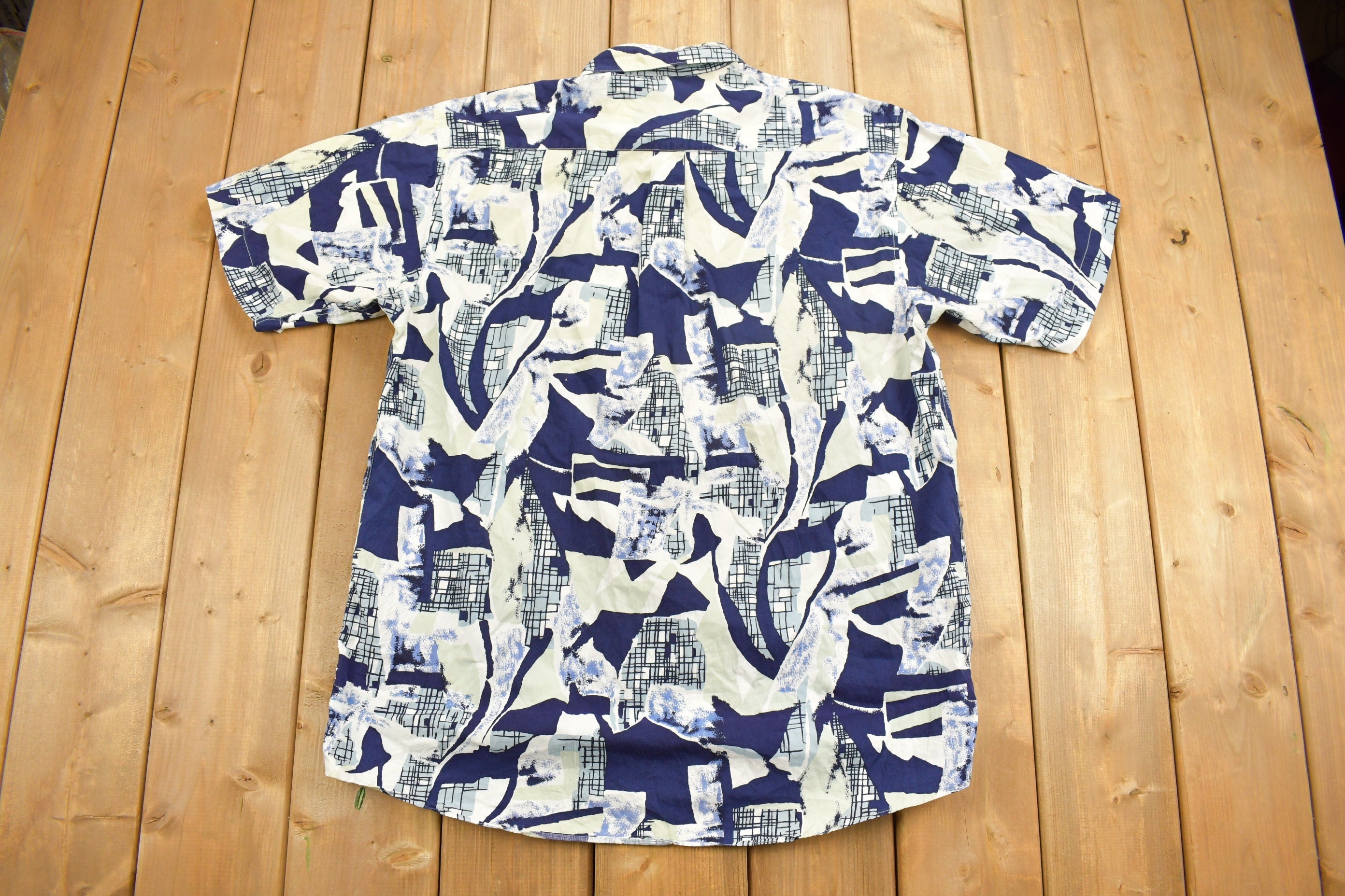 Vintage 1990s Lordy Select Abstract Button Up Shirt