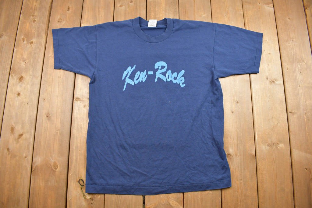 Vintage 1990s Ken Rock Jersey Graphic T Shirt