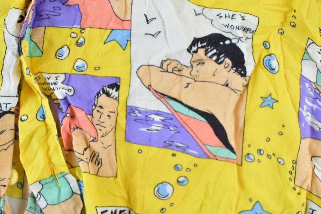 Vintage 1990s Love Island Hawaiian Button Up Shirt