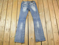 Vintage Y2K Miss Me Bedazzled Low Rise Jeans Size 26x31