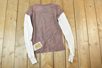 Women Vintage Vigoss Y2K T-Shirt / Vigoss Grunge Skull Print / Contrast Stitch / Internet Famous Clothing / Over Dyed / Y2K Bedazzled
