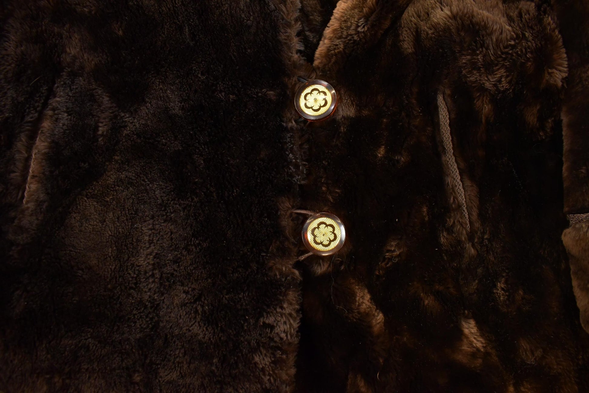 Vintage 1980s Mouton Fur Coat Adult Large / True Vintage / Vintage Fur Coat / Vintage Fur