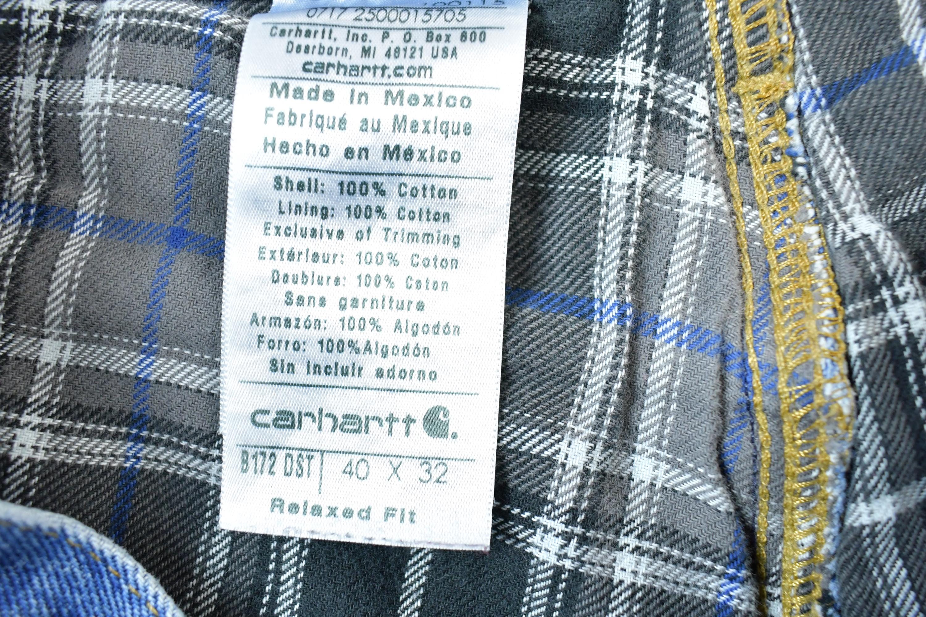 Vintage Y2K Carhartt Lined Work Pants Size 40 x 32