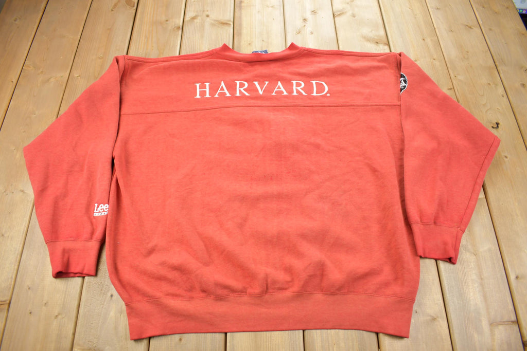 Vintage 1990s Harvard University Crimson NCAA Collegiate Crewneck