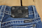 Vintage Y2K Miss Me Bedazzled Low Rise Jeans Size 26x31