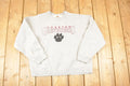 Vintage 1990s Foston Greyhounds Graphic Print Collegiate Crewneck Sweatshirt Men's L
