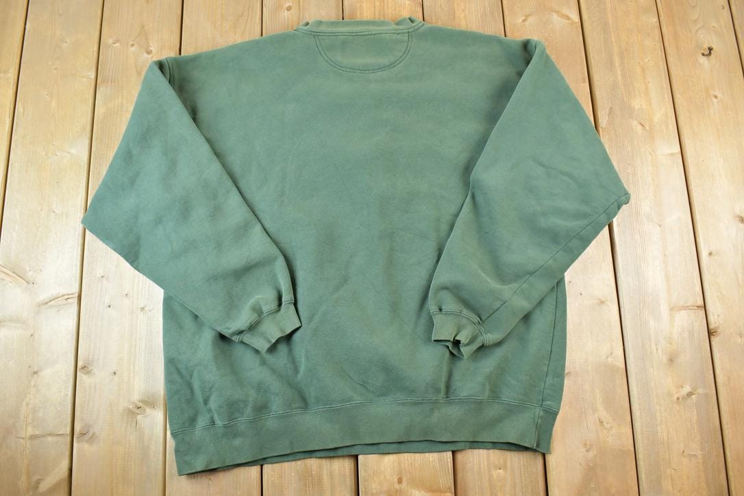 Vintage 1990s Lost Terrain Whitetail Deer Outdoorsman Crewneck Sweatshirt