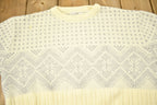 Vintage 1990s Winter Theme Knitted Crewneck Sweater