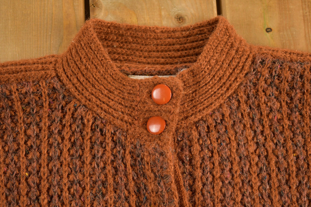 Vintage 1980s Knitted Marella Zip Up Sweater