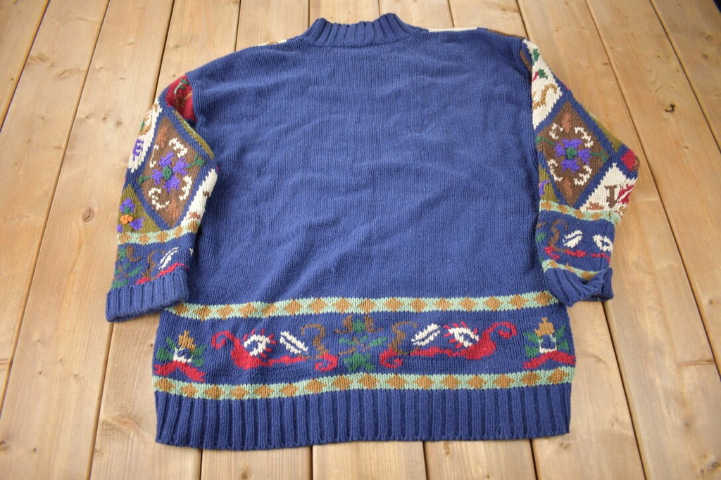 Vintage 1990s Gallagher KnitMock Neck Sweater