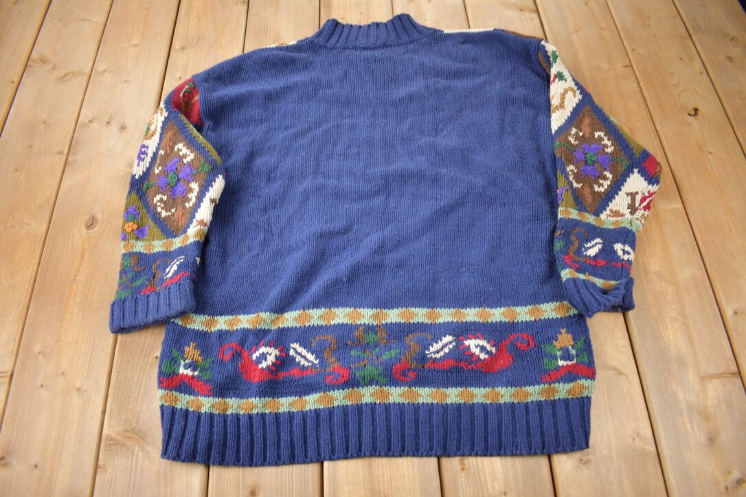 Vintage 1990s Gallagher KnitMock Neck Sweater