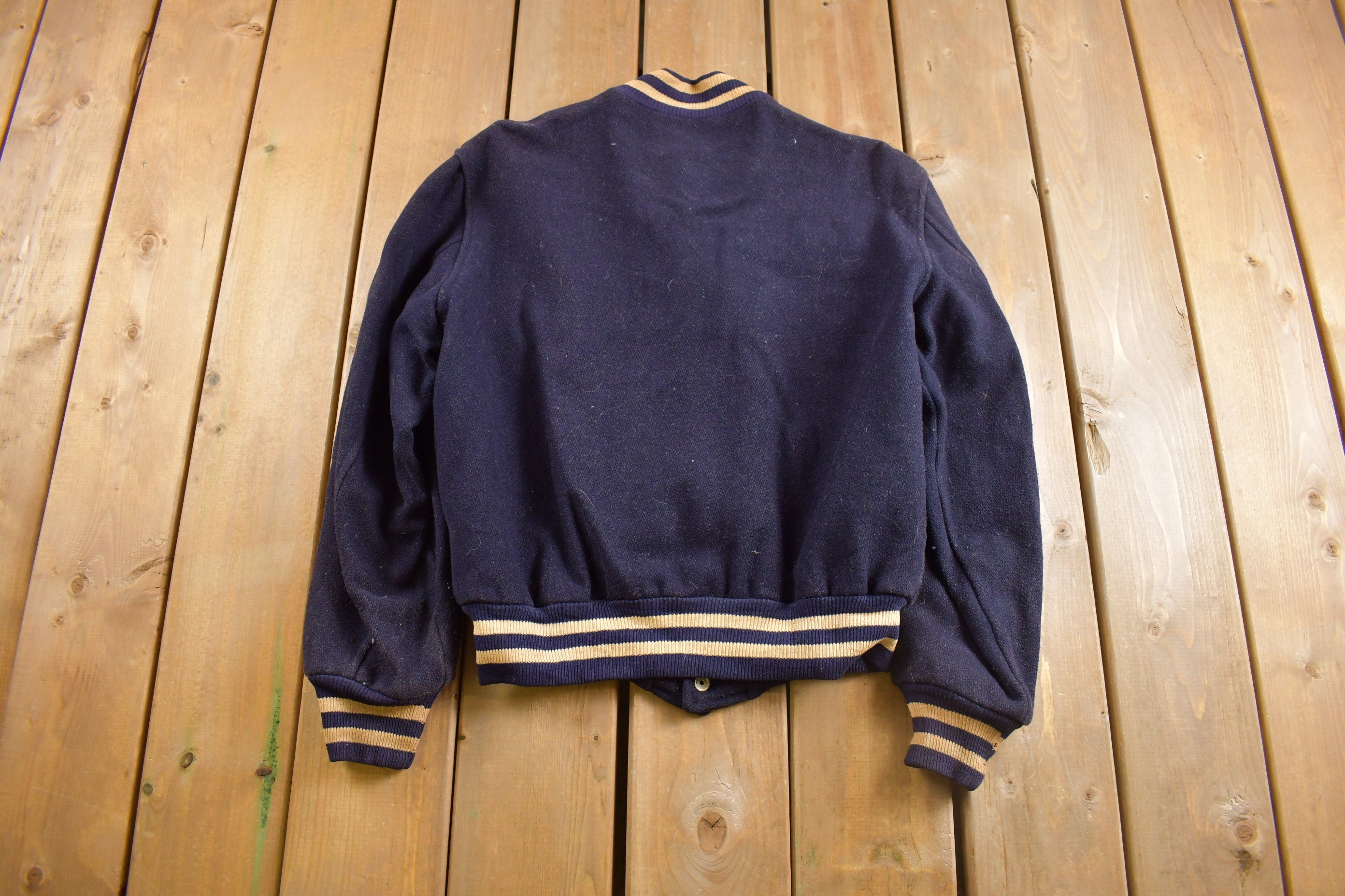 Vintage 1940s Empire Sporting Goods "H" Varsity Letterman Varsity Jacket