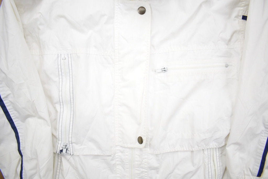 Vintage 1990s London Fog White Windbreaker Jacket