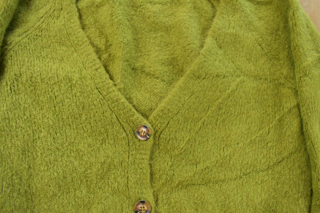 Vintage 2000s Valentina Naldi Mohair Knit Cardigan Sweater Women's Medium