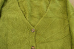 Vintage 2000s Valentina Naldi Mohair Knit Cardigan Sweater Women's Medium