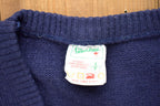 Vintage 1980s Albert Street Basketball V-Neck Knitted Sweater