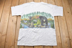 Vintage 1990s Forrest Raccons Black Bears Graphic T-Shirt