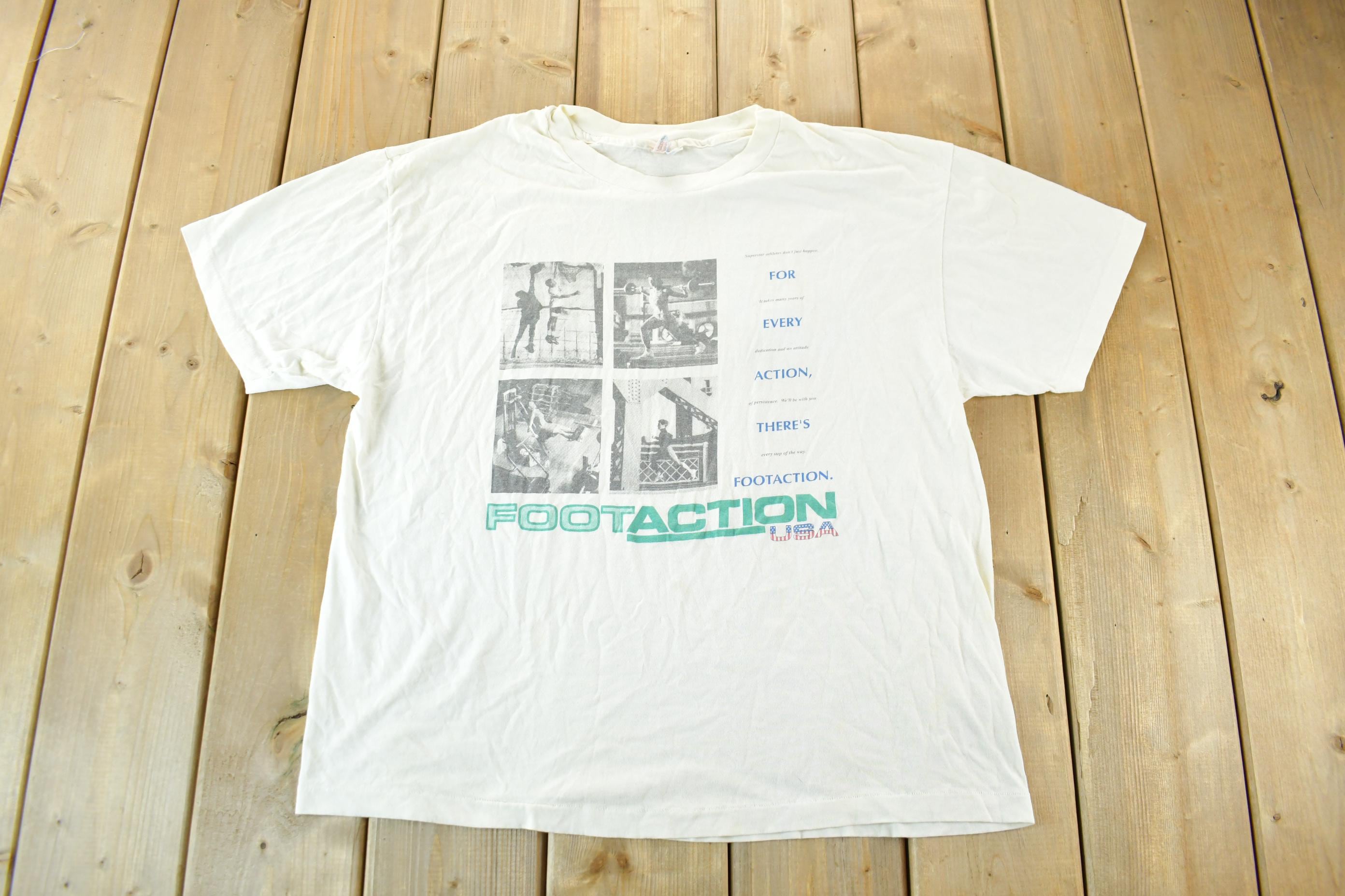 Vintage 1990s Foot Action Graphic T-Shirt