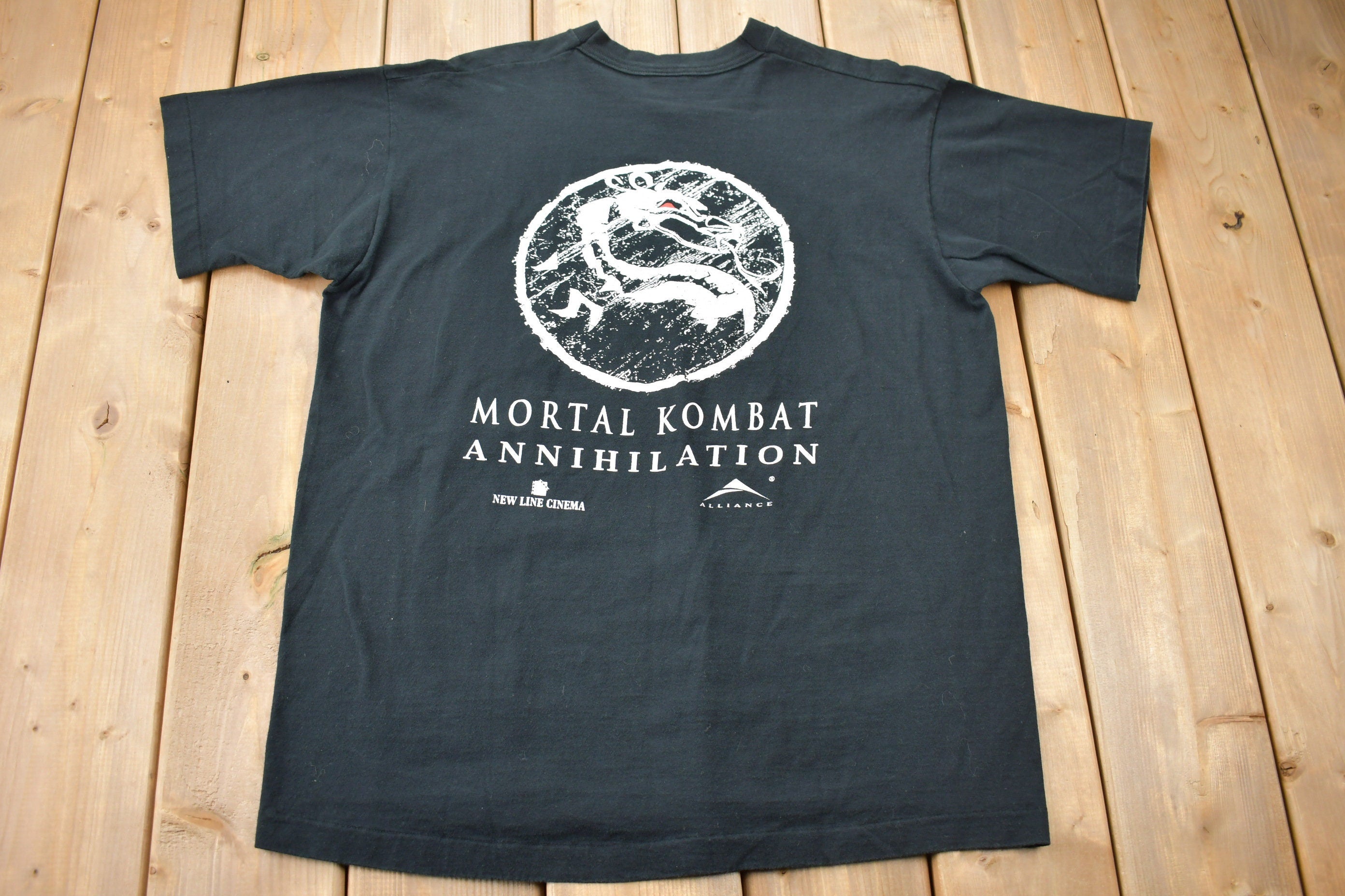 Vintage 1997 Mortal Kombat Annihilation Spawn Graphic T-shirt