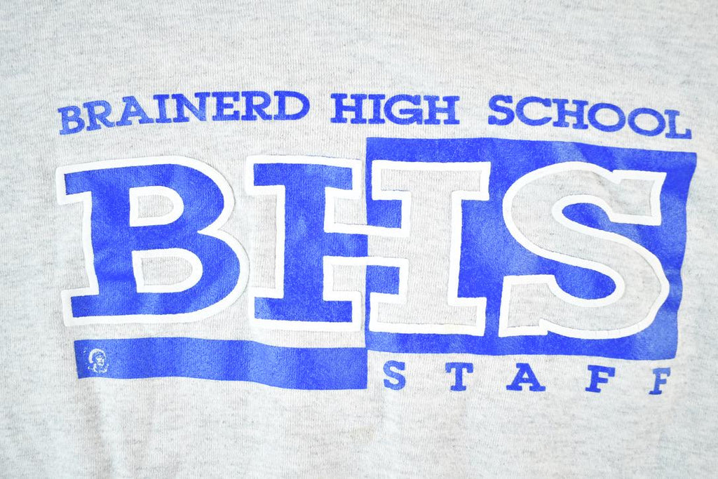 Vintage 1990s Brained High School Staff Crewneck Sweatshirt Mens XL