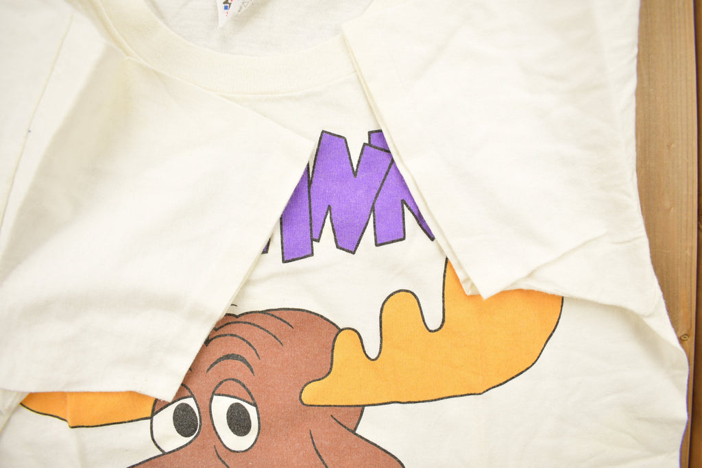 Vintage 1991 Bullwinkle J Moose Graphic T Shirt