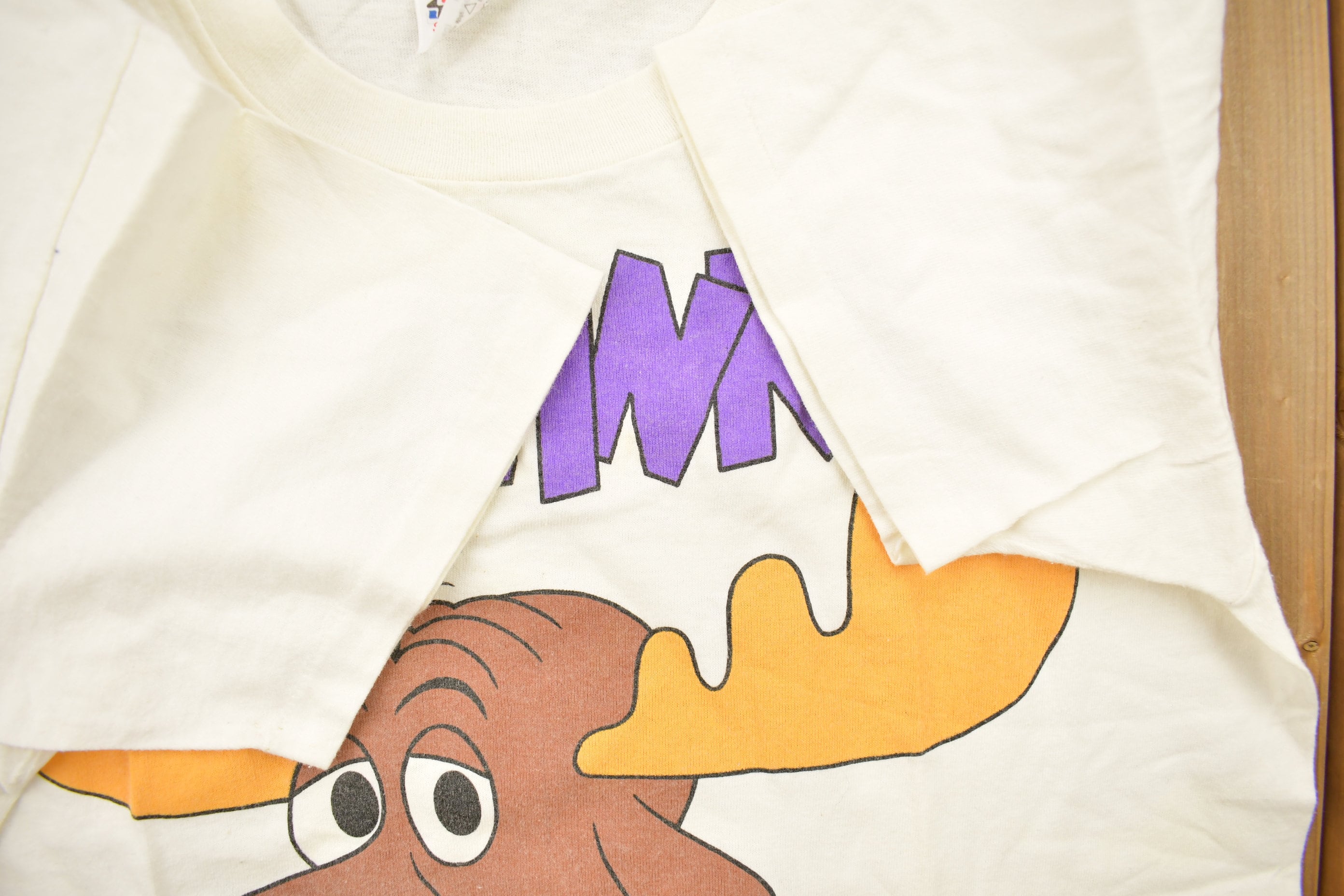 Vintage 1991 Bullwinkle J Moose Graphic T Shirt