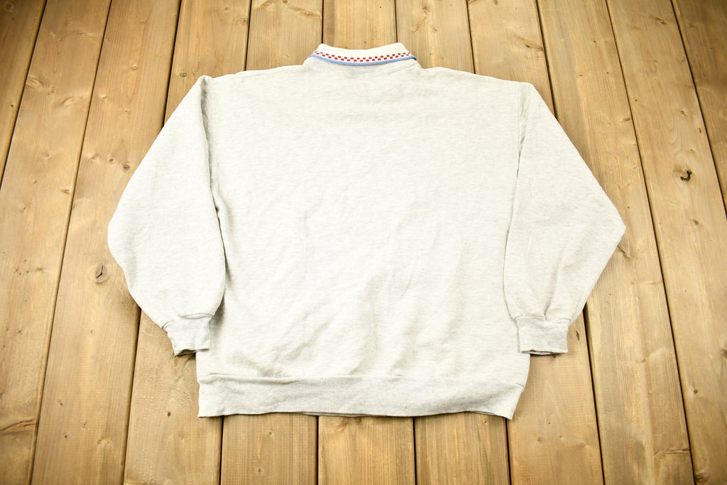 Vintage 1990s Gopher Sport Heart Theme Collared Crewneck