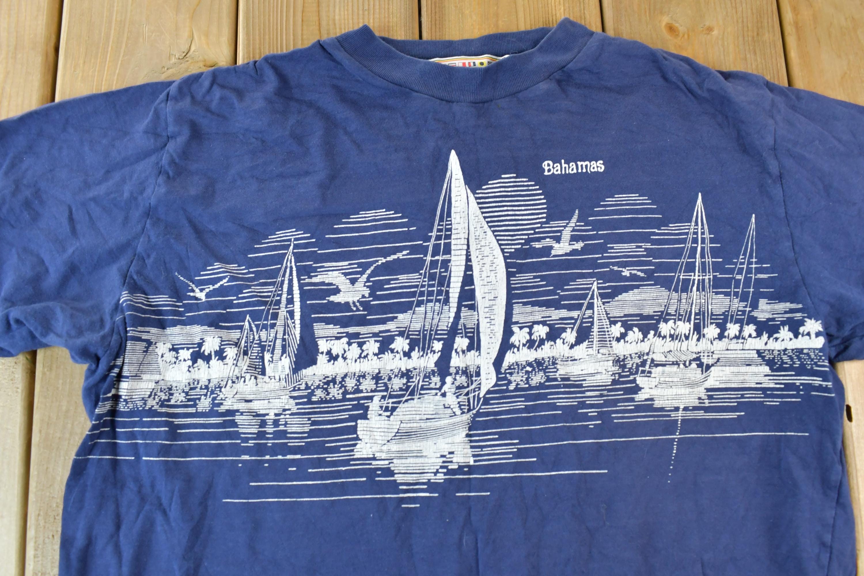 Vintage 1990s Bahamas Yacht Club FAB Souvenir T-Shirt