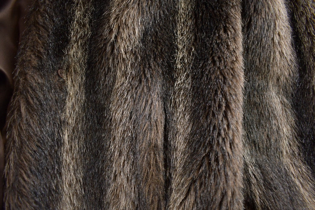Vintage 1970s Jordache Full Length Mink Fur Coat