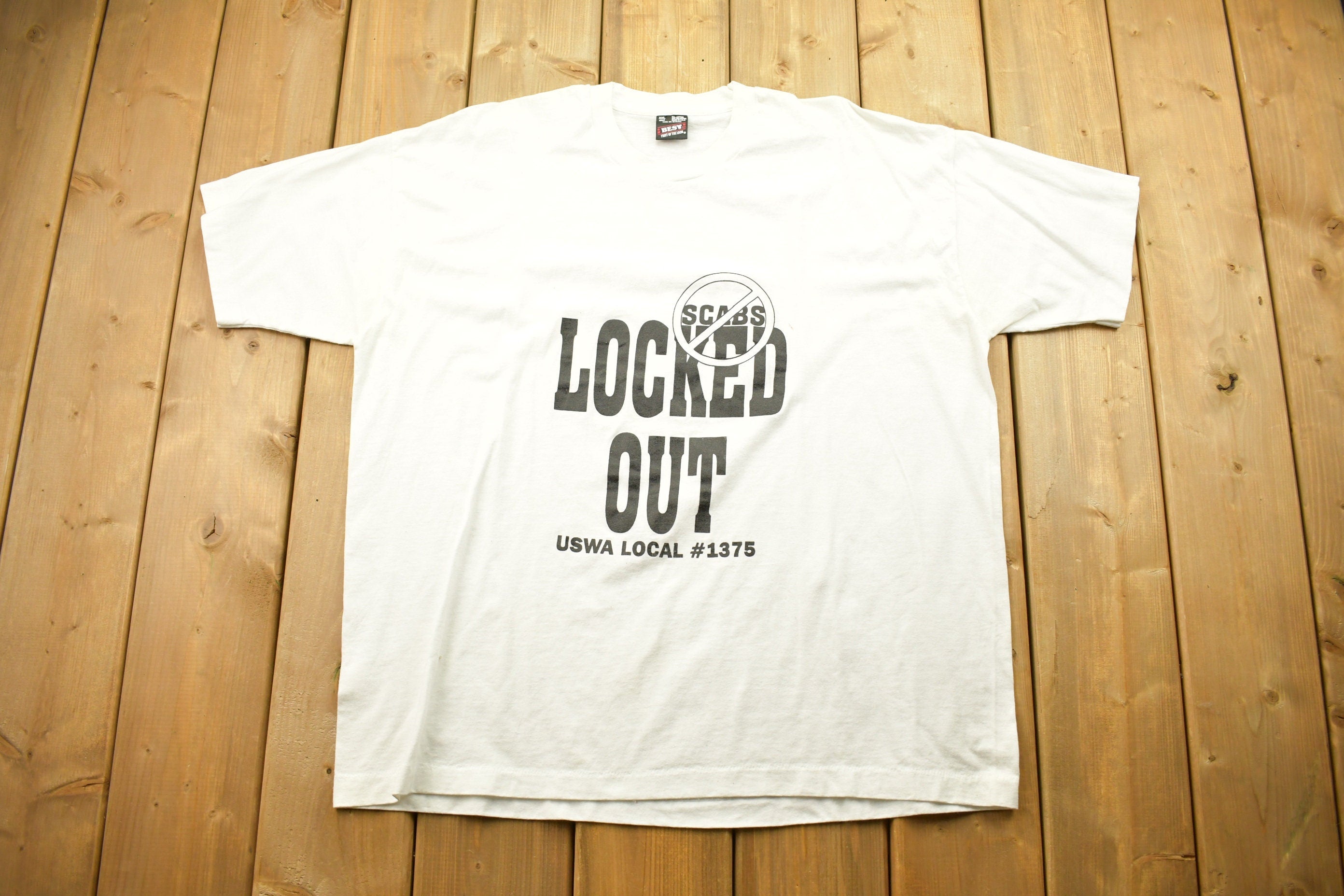 Vintage 1990s USWA Local #1375 Graphic T-Shirt