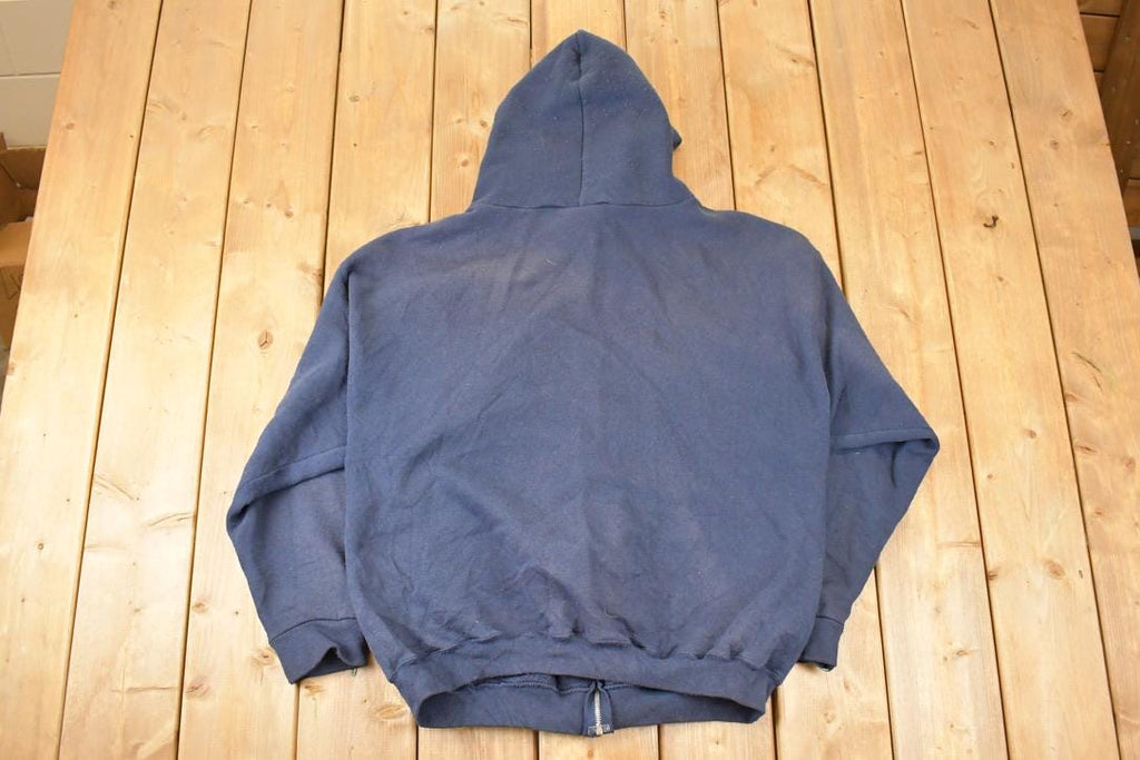 Vintage 1990s Pro Spirit Zip Up Blank Hoodie Sweatshirt Men's L