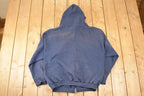 Vintage 1990s Pro Spirit Zip Up Blank Hoodie Sweatshirt Men's L