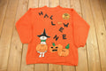 Vintage 1990s Halloween Theme Embroidered Knit Sweater