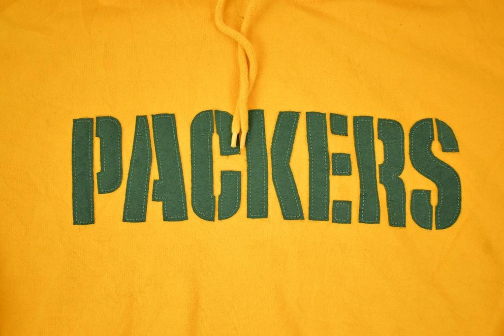Vintage 1990s Green Bay Packers Embroidered NFL Hoodie Sweatshirt Mens XXL