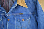Vintage 1980s Wrangler Western Wear Blanket Lined Denim Jean Jacket Men's 44