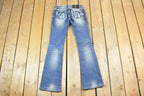Vintage Y2K Miss Me Bedazzled Low Rise Jeans Size 26x31