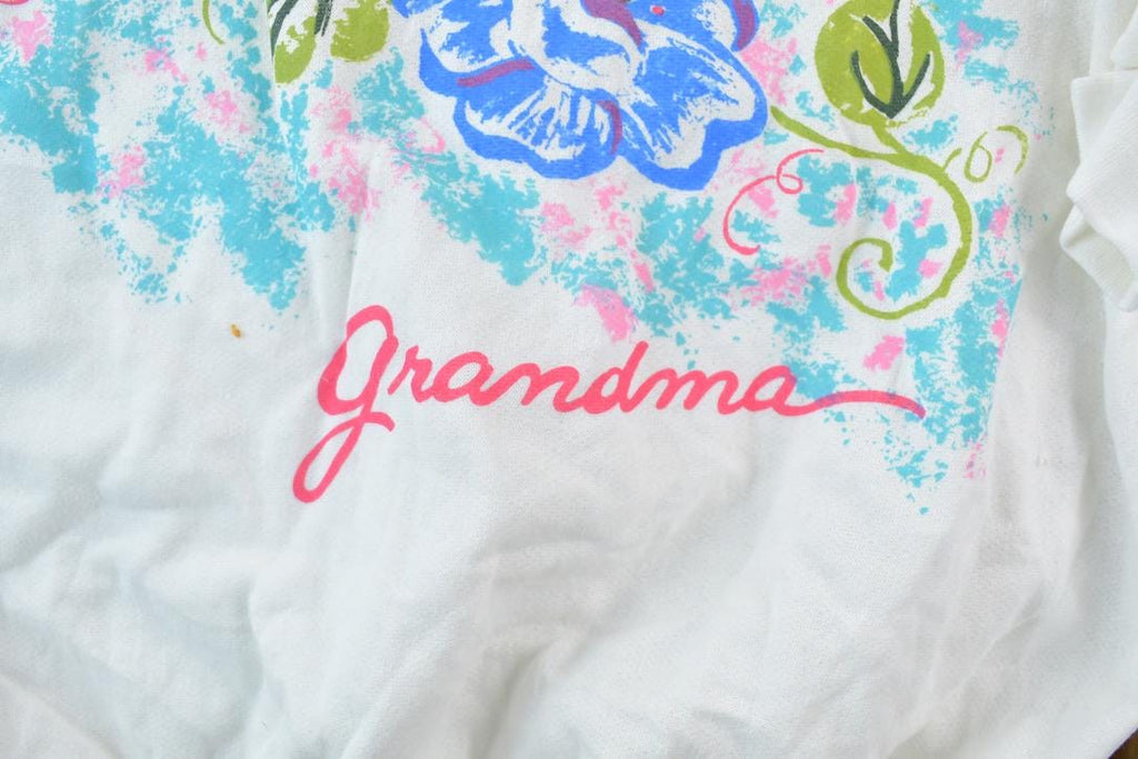 Vintage 1990s Cute Floral Grandma Crewneck Sweater
