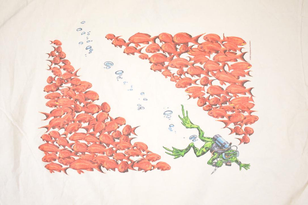 Vintage 1990s AO Amphibious Diving Souvenir Travel T-Shirt Men's L