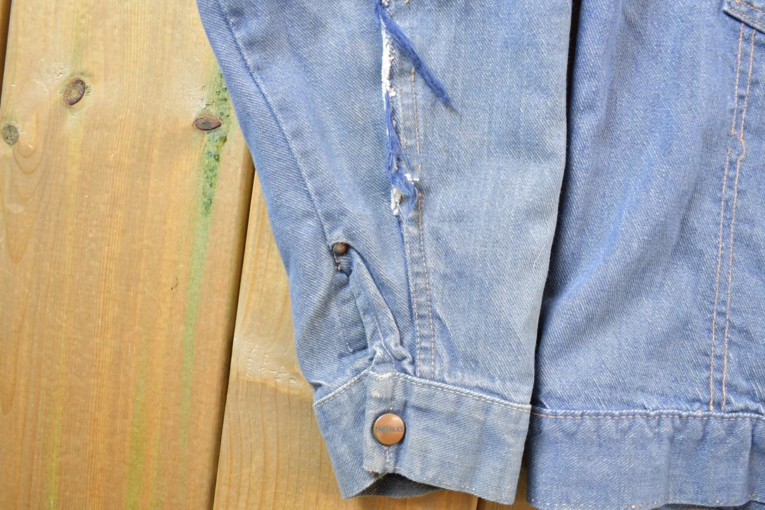 Vintage 1970s Genuine Roebucks Button Up Jean Jacket
