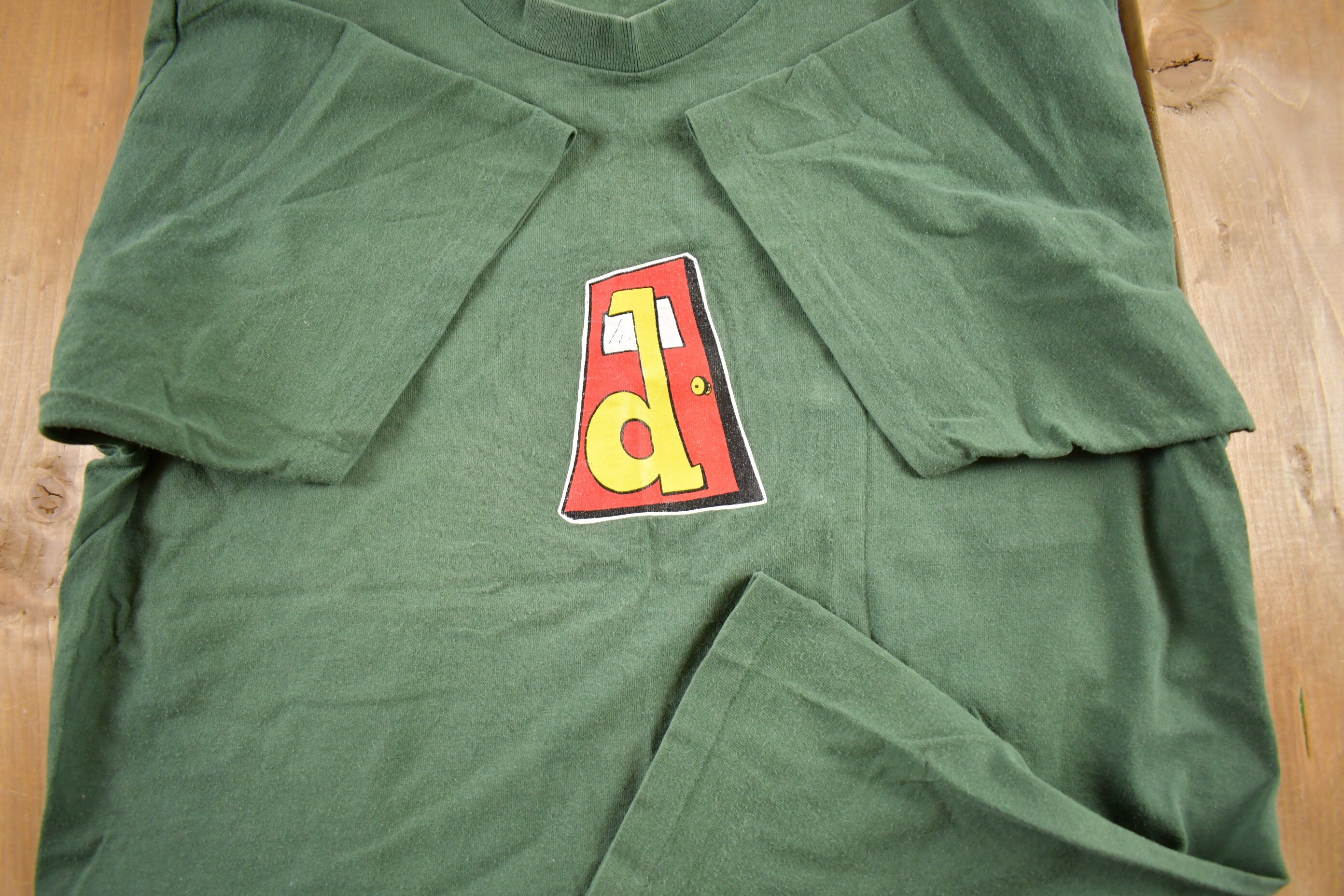 Vintage 1990s D Skateboarding Brand Graphic T Shirt  Vintage T Shirt  Streetwear  Graphic Tee  Single Stitch  Skate Tee